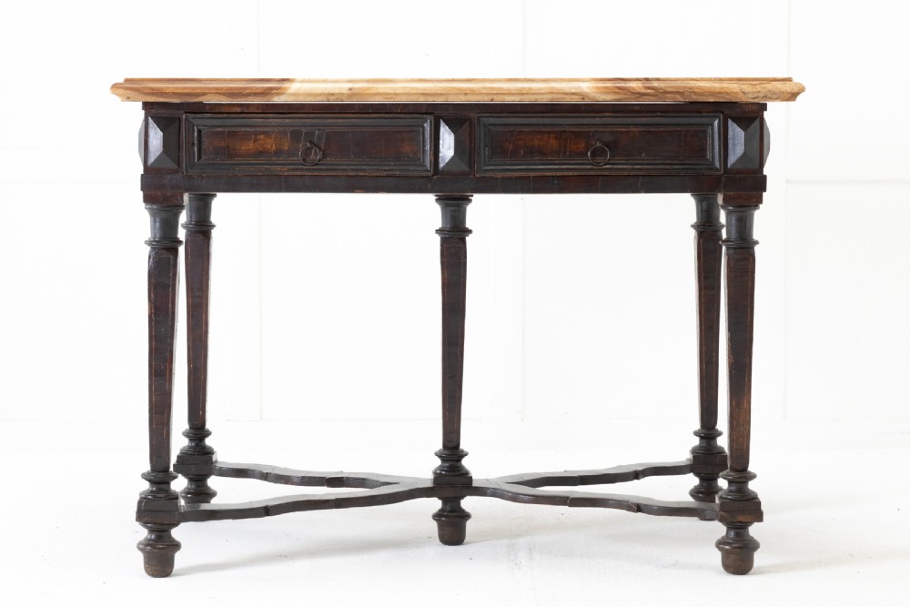 17th Century Italian Walnut Side Table
