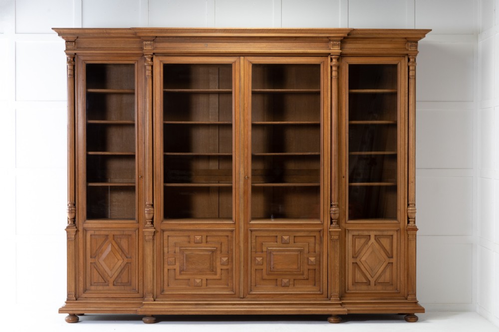 Large 19th Century Oak Bookcase