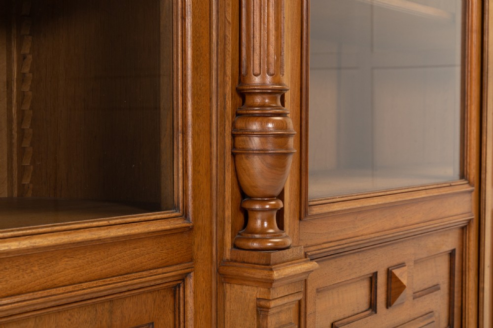 Large 19th Century Oak Bookcase View IX