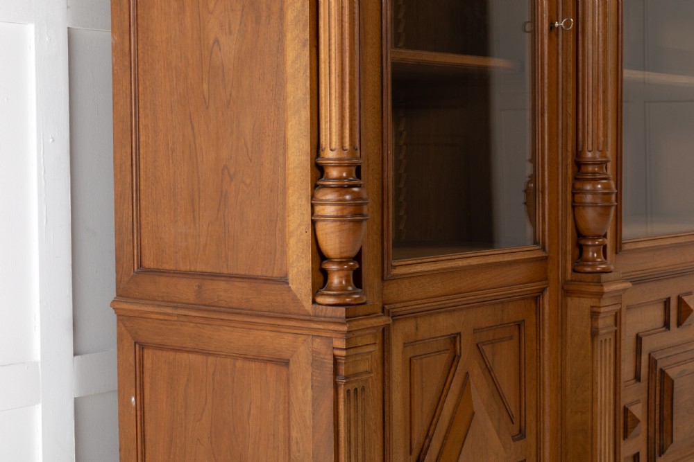 Large 19th Century Oak Bookcase View XI