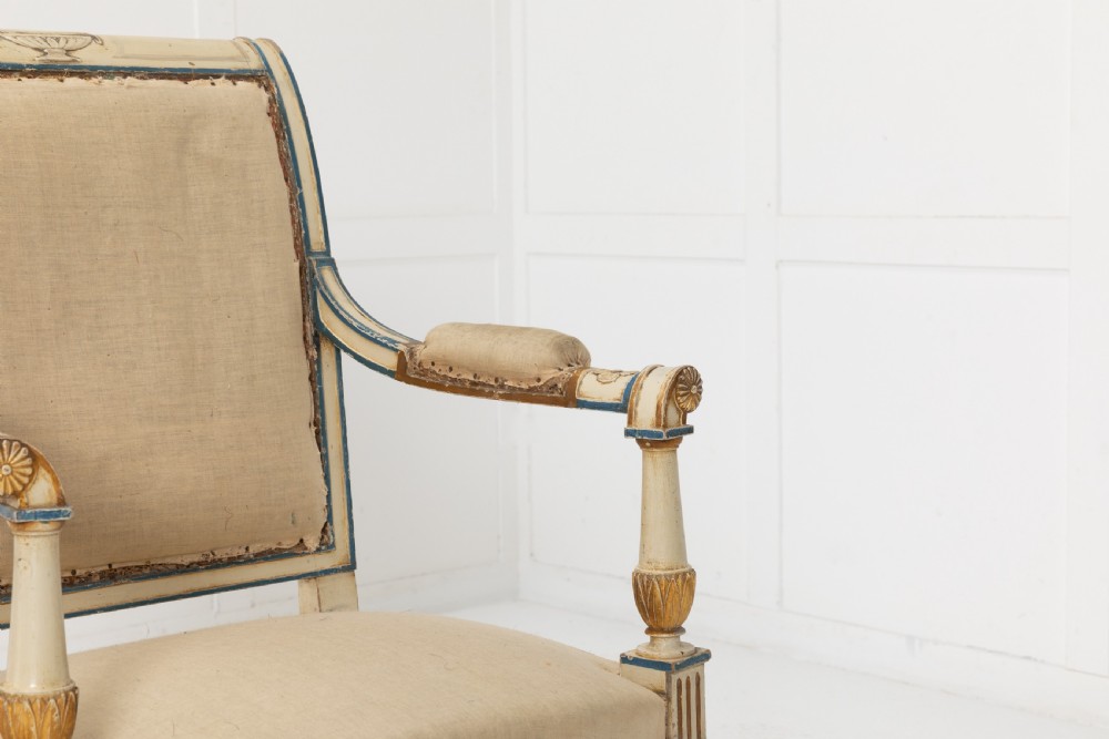 Pair of Small French Painted Chairs View III