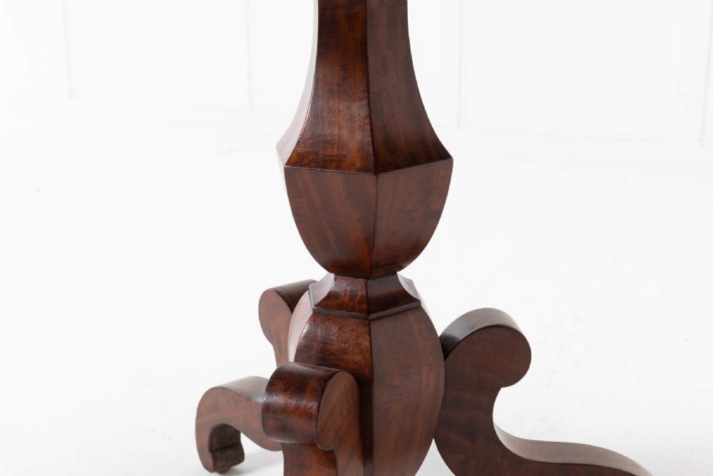 19th Century French Mahogany Guéridon with Specimen Marble Top View V