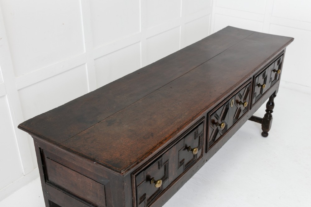 17th Century Oak Dresser Base View IV