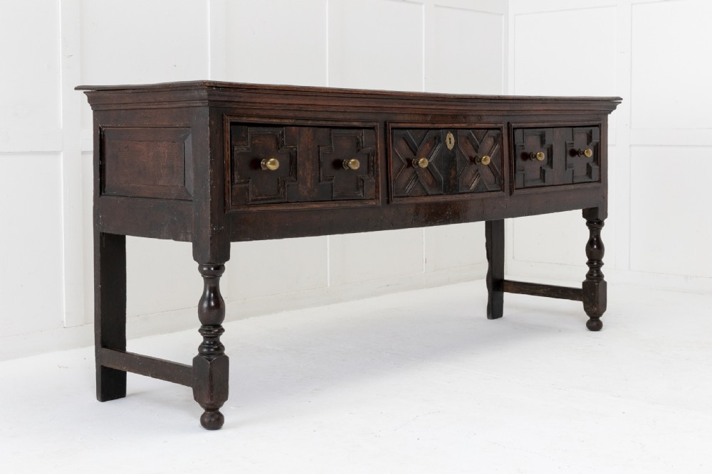 17th Century Oak Dresser Base View V