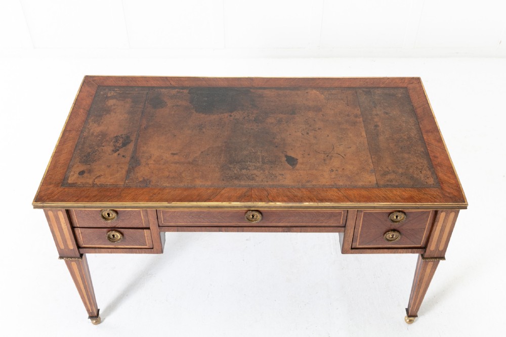 18th Century French Kingwood Bureau Plat View V