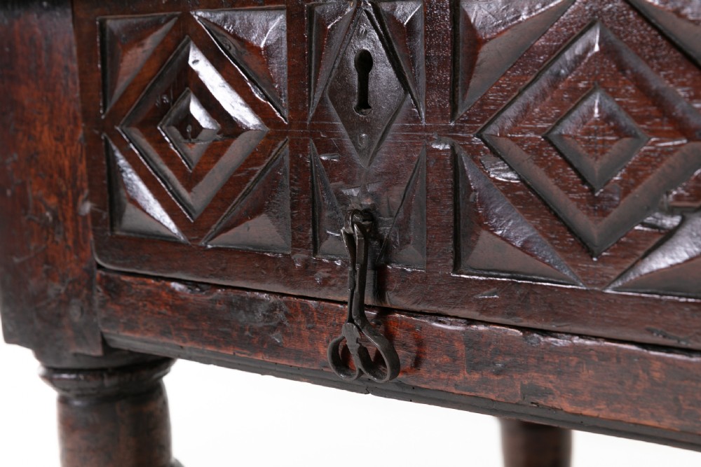 17th Century Spanish Provincial Carved Walnut Side Table View IV