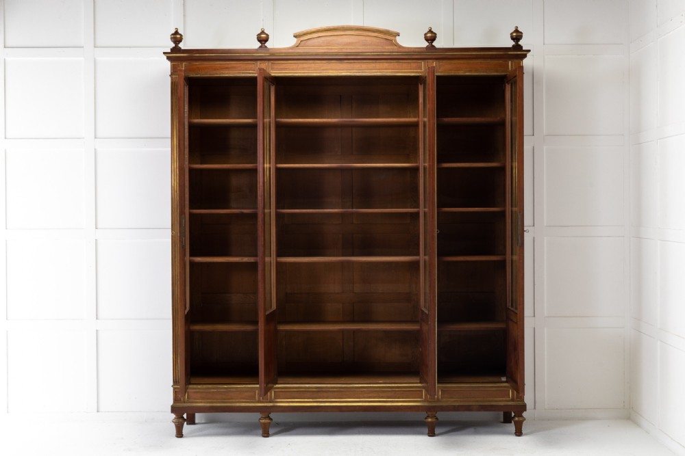 19th Century French Mahogany Bookcase View V