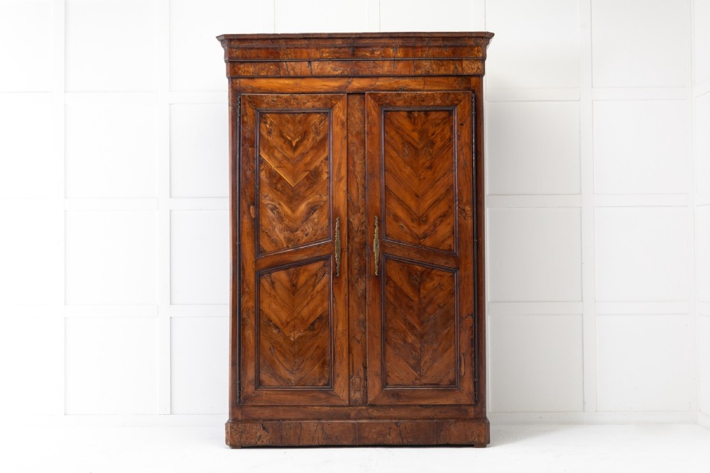 18th Century French Yew Wood Armoire