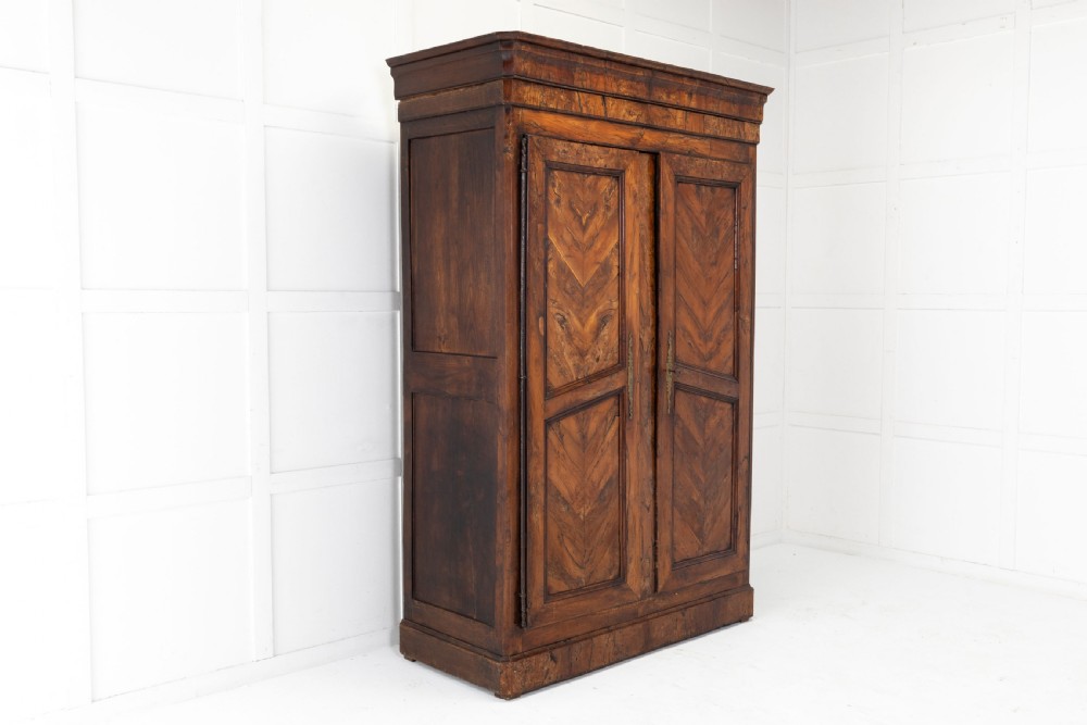 18th Century French Yew Wood Armoire View II