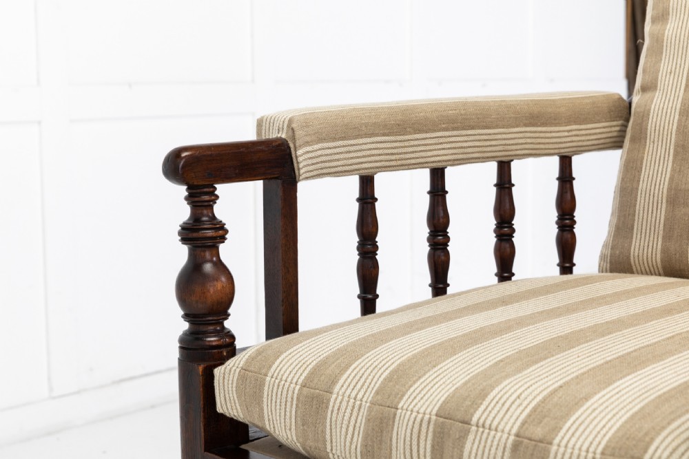 Pair of Large 19th Century English Simulated Rosewood Armchairs View IX