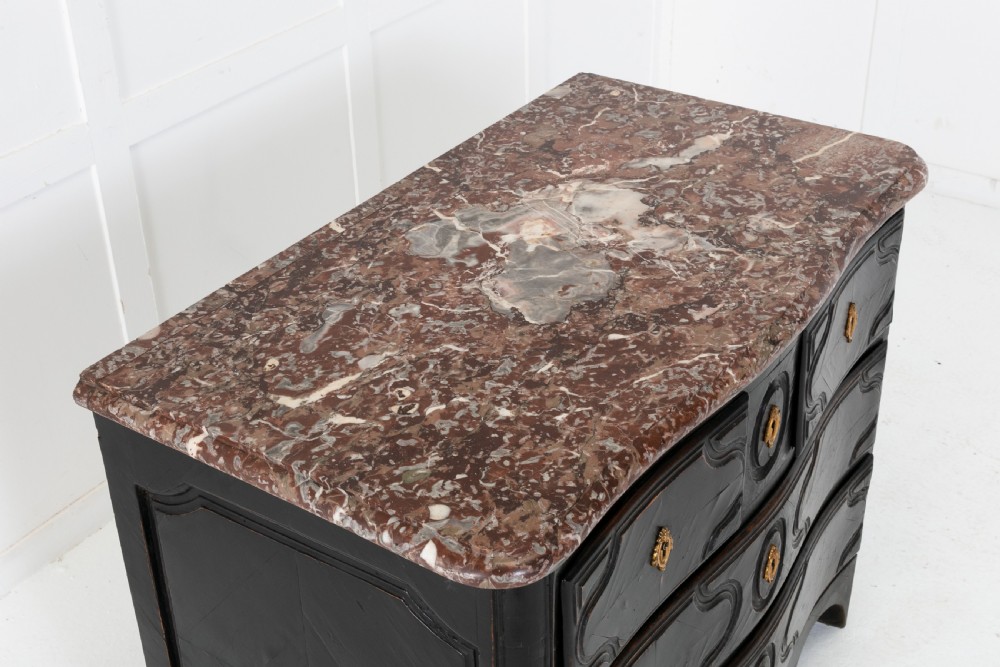 18th Century French Ebonised Commode with Marble Top View III