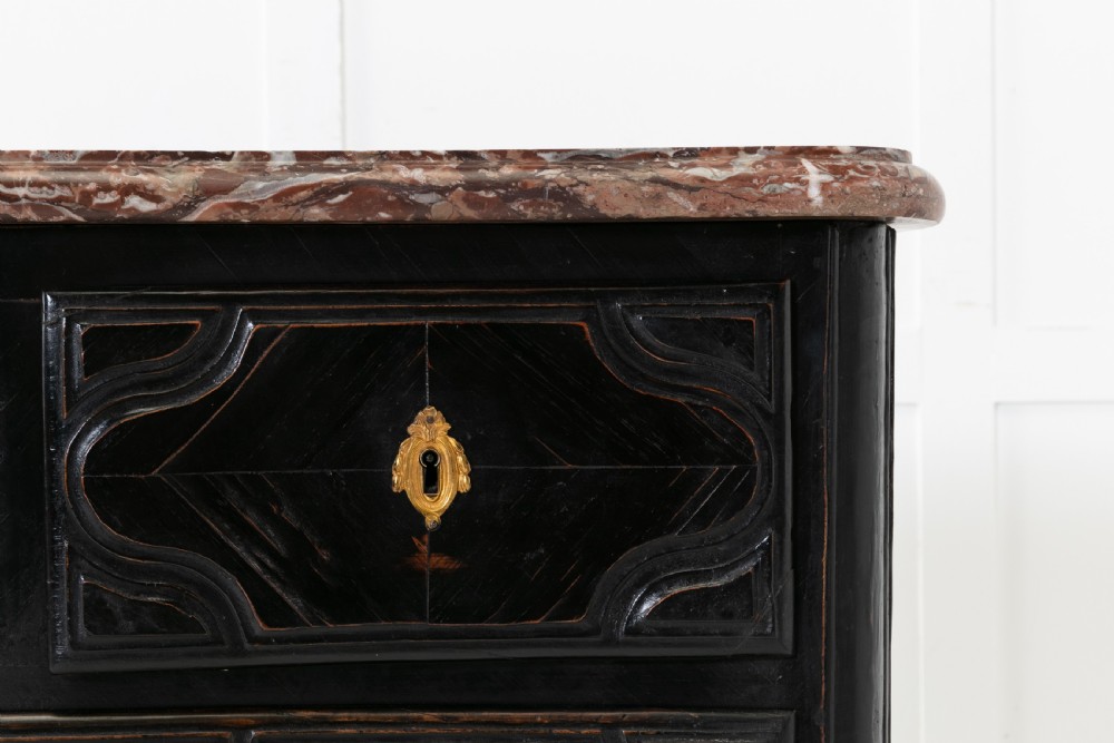 18th Century French Ebonised Commode with Marble Top View IV