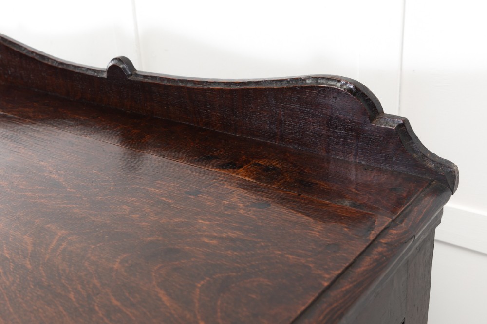 18th Century English George III Oak Dresser Base View IV