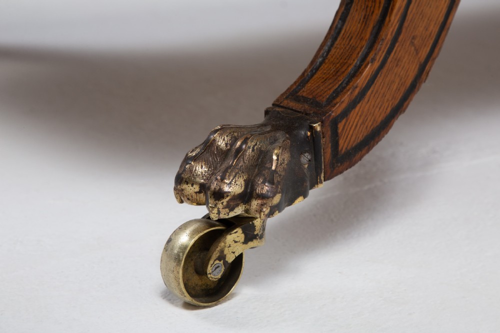 19th Century English Oak and Ebonised Inlay Chaise Longue View VIII
