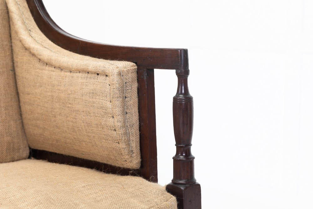 19th Century English Regency Mahogany Sofa View III