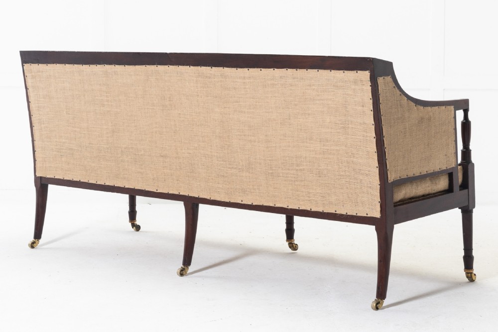 19th Century English Regency Mahogany Sofa View V