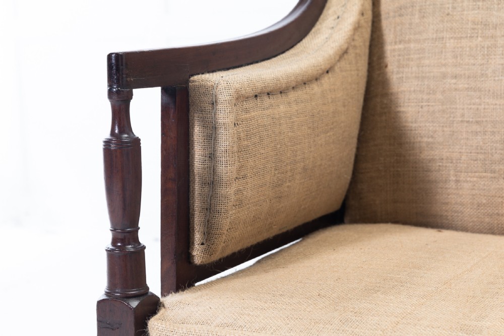 19th Century English Regency Mahogany Sofa View VI