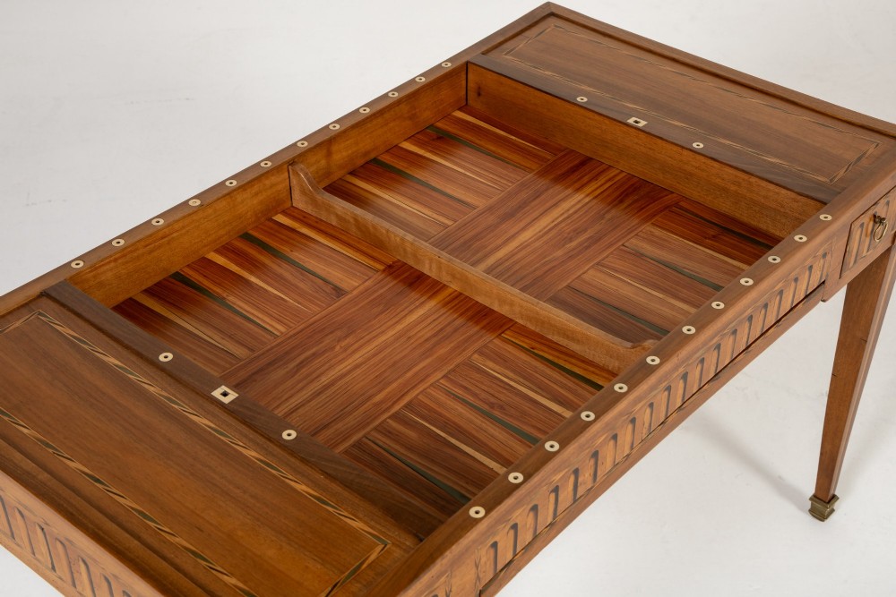 18th Century French Walnut Games Table View VII
