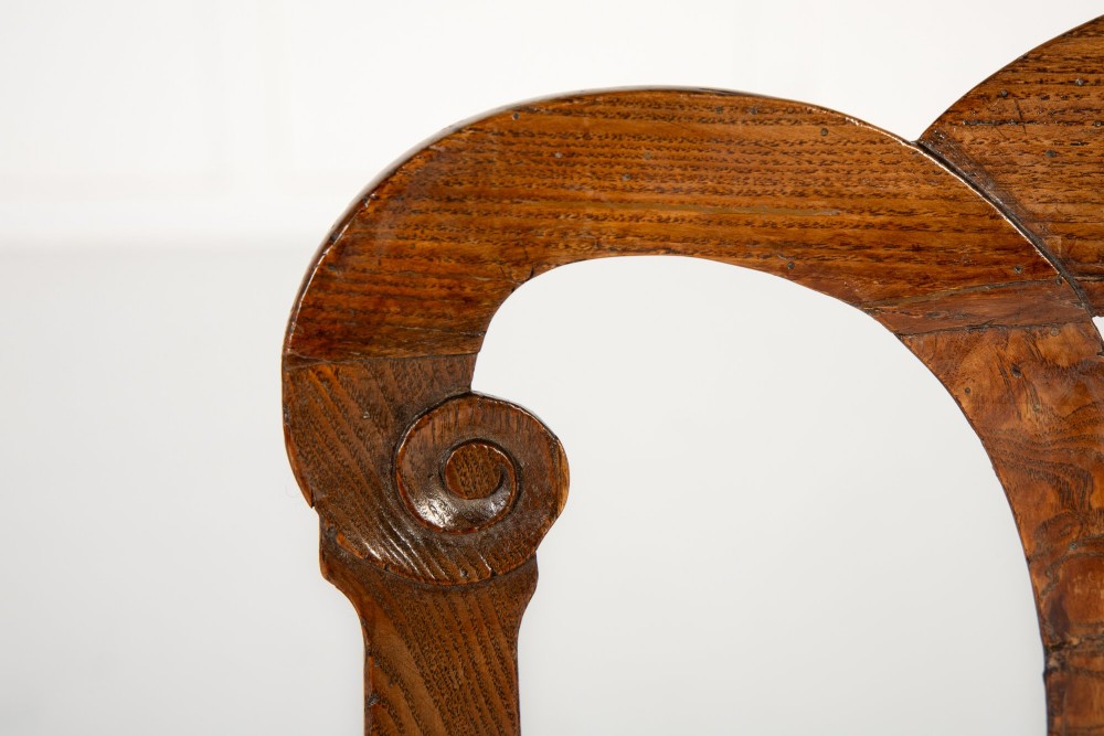 Pair of 18th Century Ash Side Chairs View II