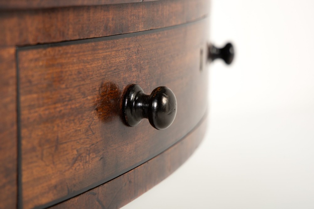 19th Century English Regency Mahogany Drum Table View VI