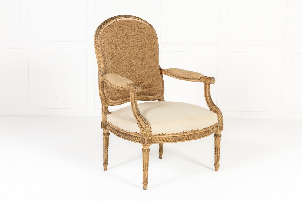 Set of Four 19th Century French Giltwood Armchairs View IV