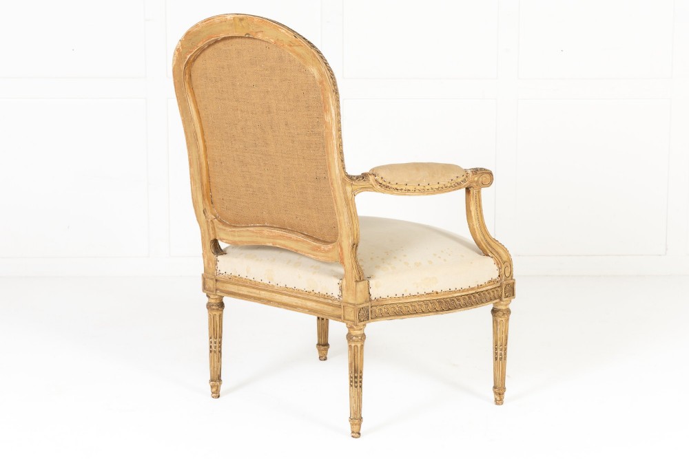 Set of Four 19th Century French Giltwood Armchairs View X