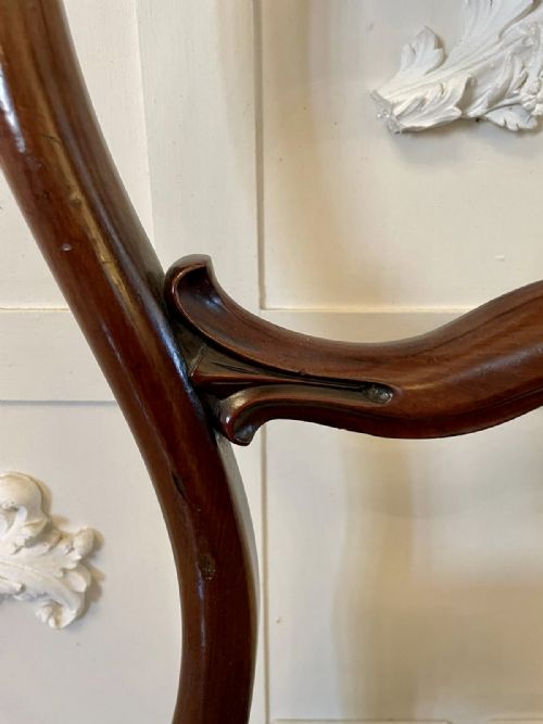 QUALITY ANTIQUE VICTORIAN MAHOGANY SET OF FOUR DINING CHAIRS - ADDITIONAL PHOTO 7
