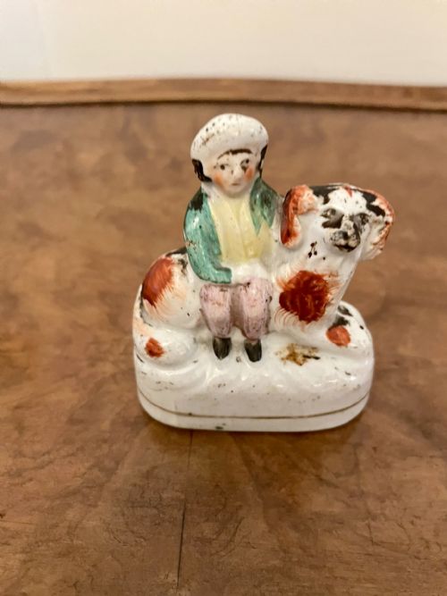 COLLECTION OF 6 UNUSUAL ANTIQUE VICTORIAN STAFFORDSHIRE DOGS - ADDITIONAL PHOTO 12