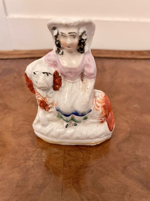 COLLECTION OF 6 UNUSUAL ANTIQUE VICTORIAN STAFFORDSHIRE DOGS - ADDITIONAL PHOTO 13