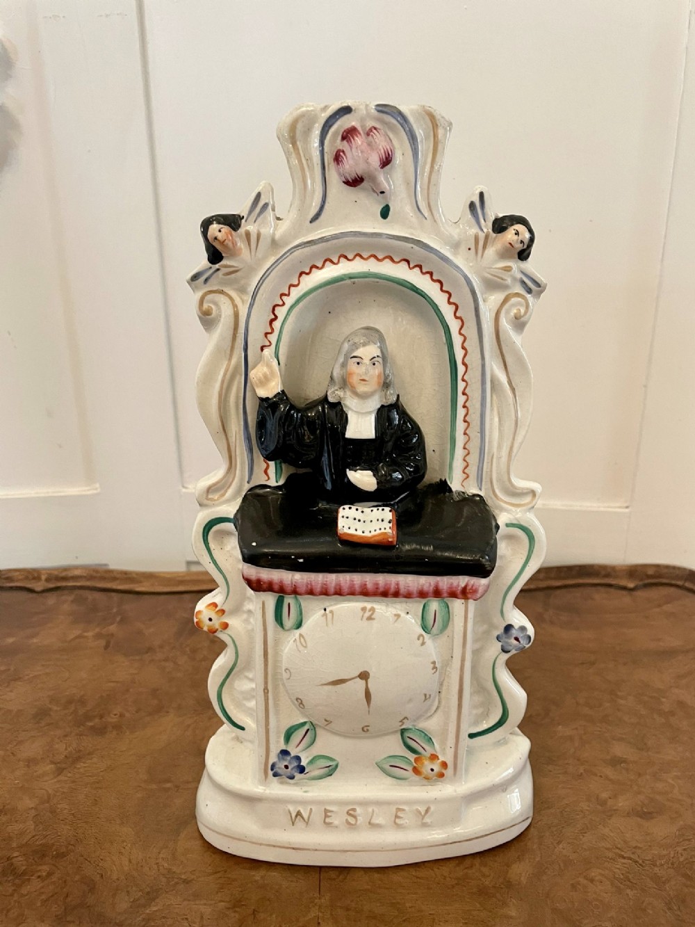 Antique Victorian Staffordshire Figure of John Wesley
