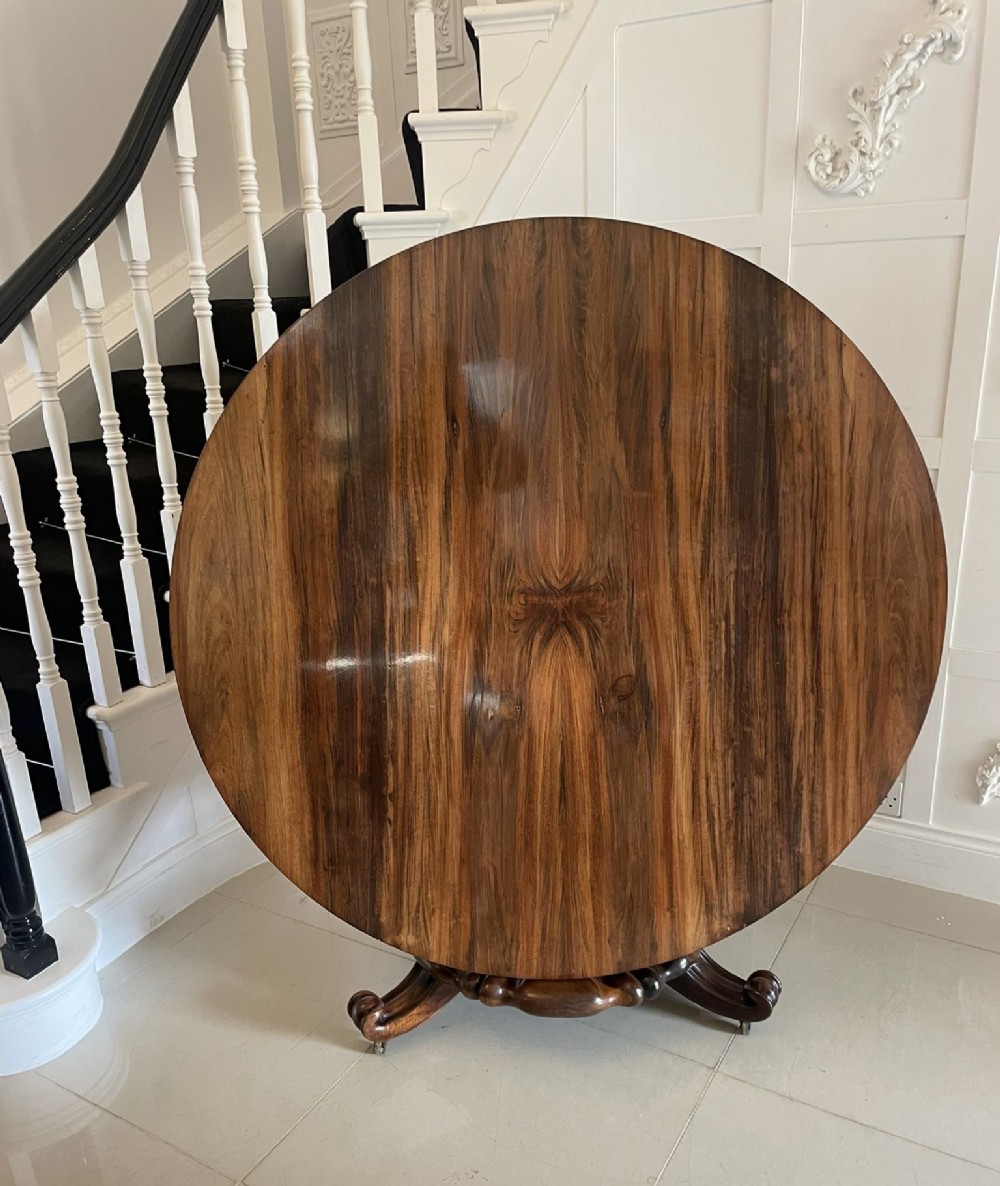 Outstanding Quality Antique William IV Rosewood Circular Dining/Centre Table 