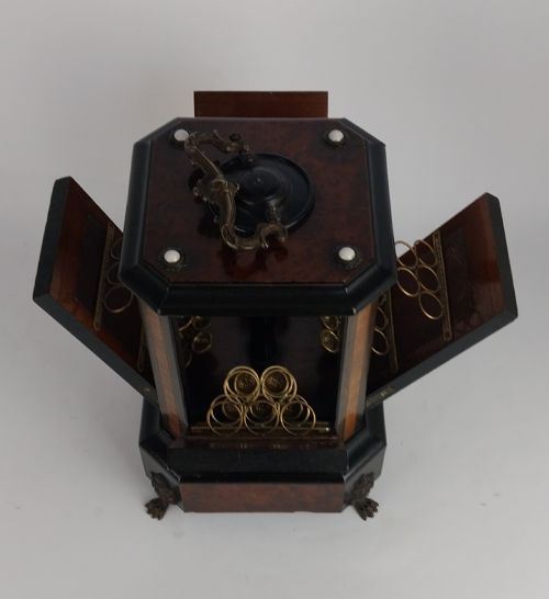 RARE ANTIQUE MUSICAL CIGAR BOX - ADDITIONAL PHOTO 5