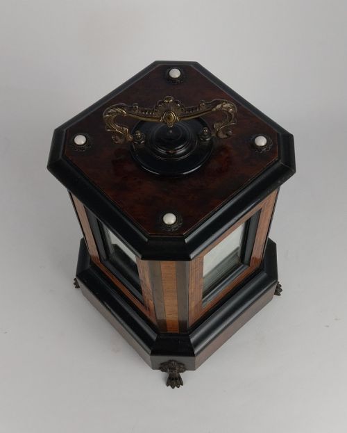 RARE ANTIQUE MUSICAL CIGAR BOX - ADDITIONAL PHOTO 6