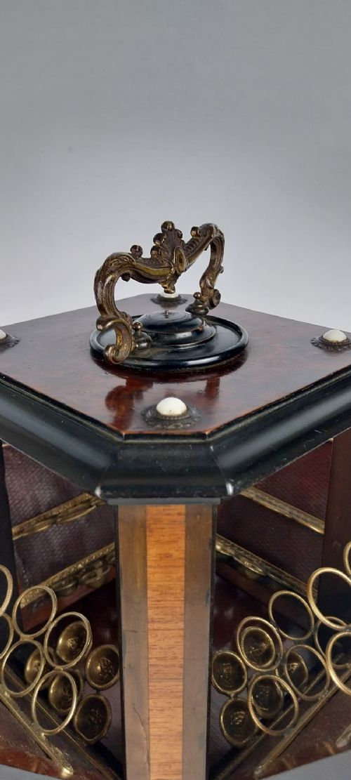 RARE ANTIQUE MUSICAL CIGAR BOX - ADDITIONAL PHOTO 7