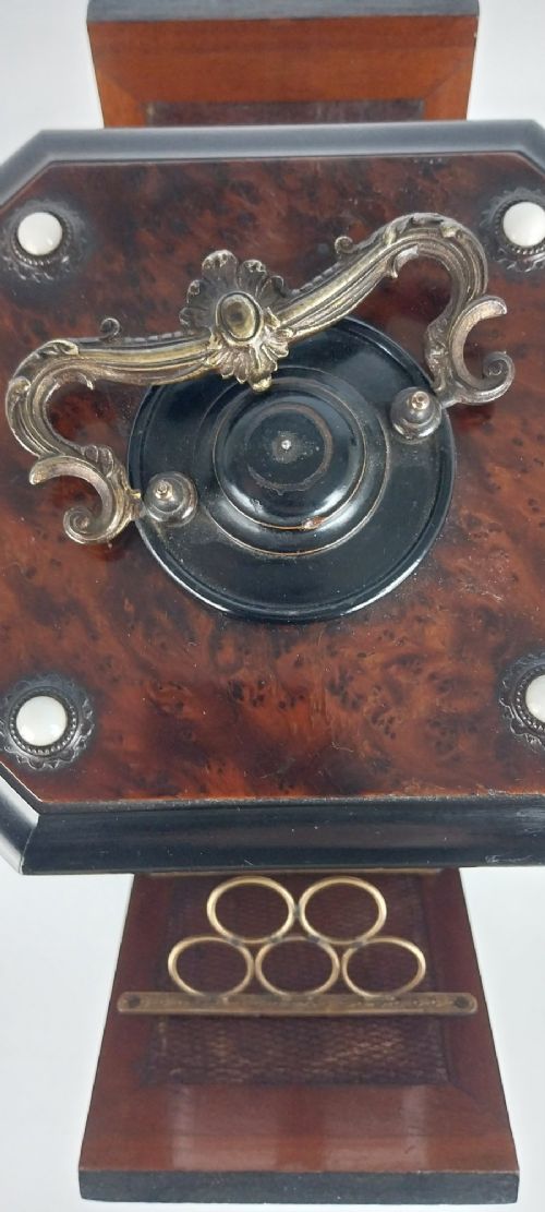 RARE ANTIQUE MUSICAL CIGAR BOX - ADDITIONAL PHOTO 11