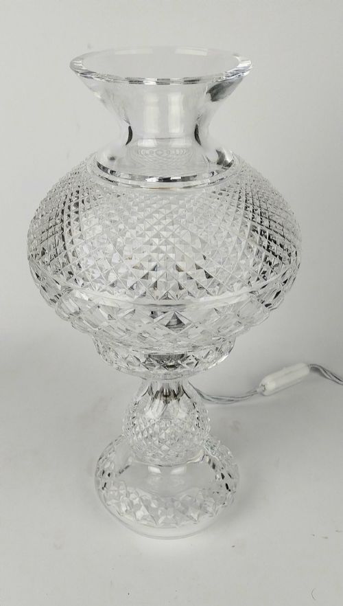 fig 1. Waterford Alana Pattern Crystal Table Lamp