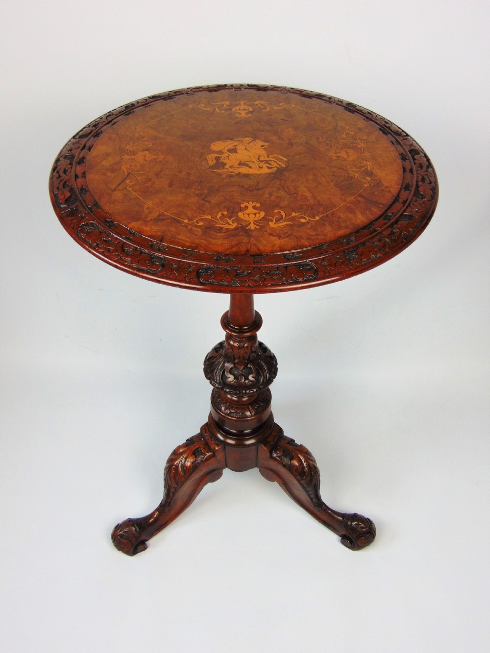 a burr walnut occasional table 