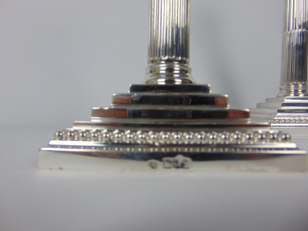A fine pair of silver candlesticks  View VI