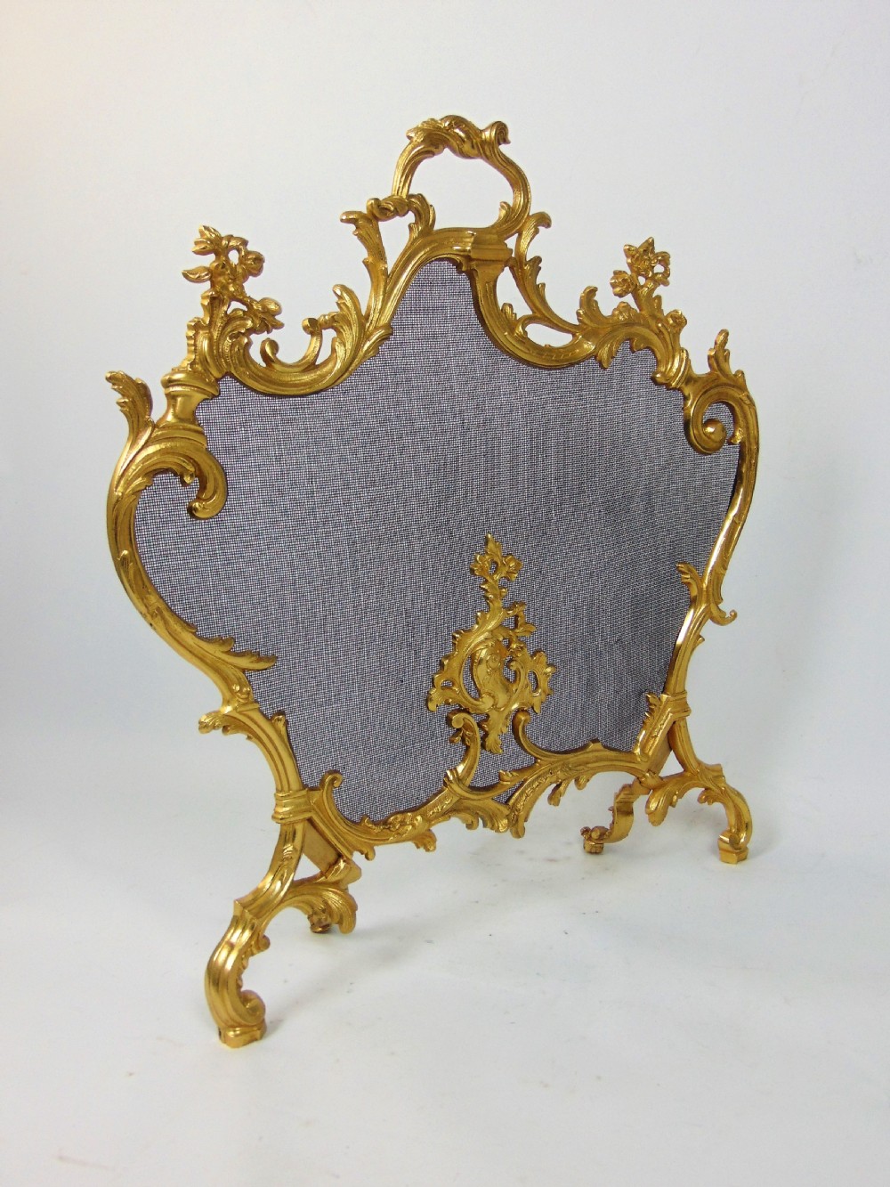A fabulous gilt bronze fire screen View III