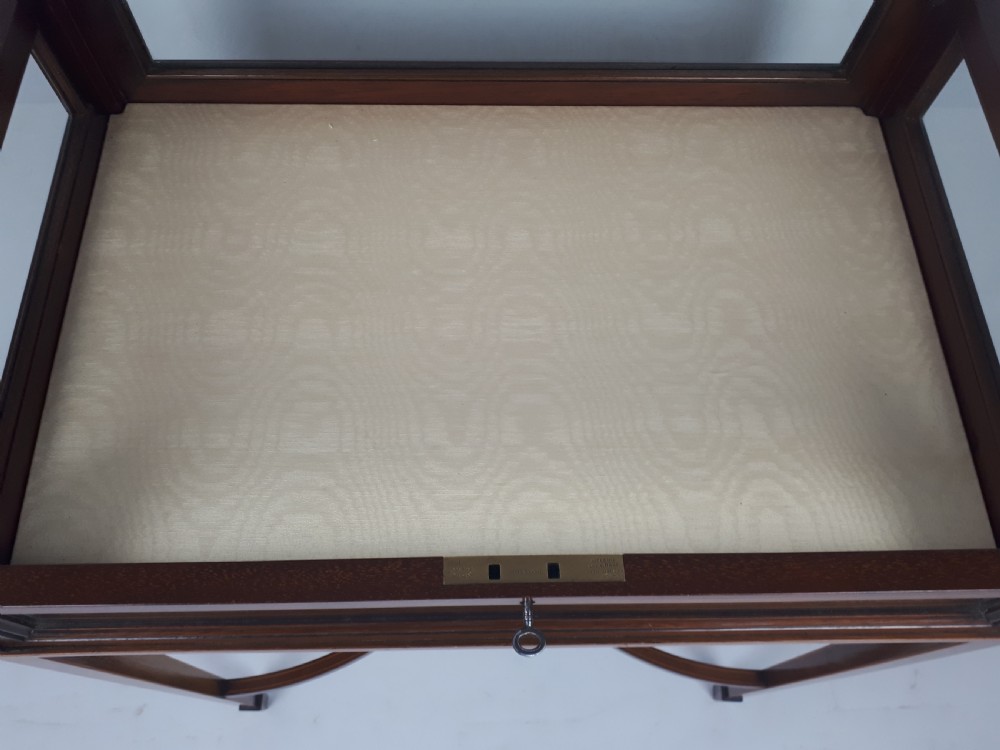 A Mahogany Bijouterie Antique Display Table  View IV