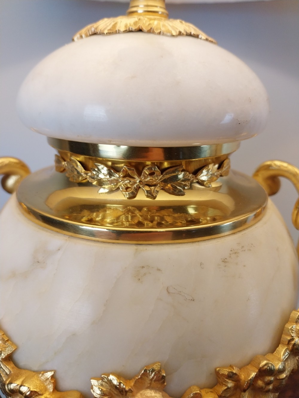 Pair of French Marble Table Lamps View V