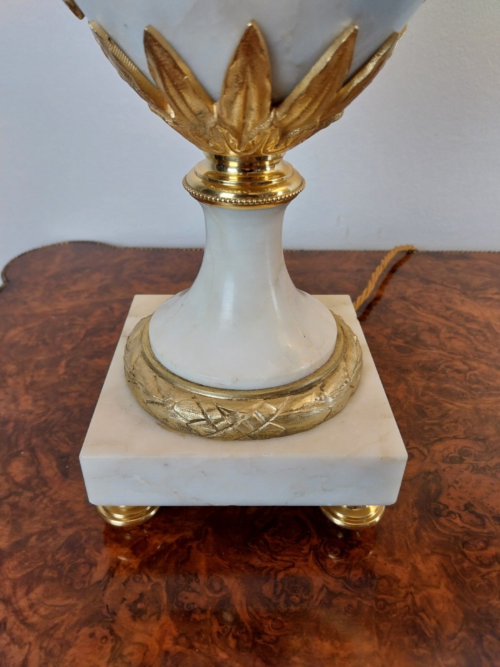 Pair of French Marble Table Lamps View VI