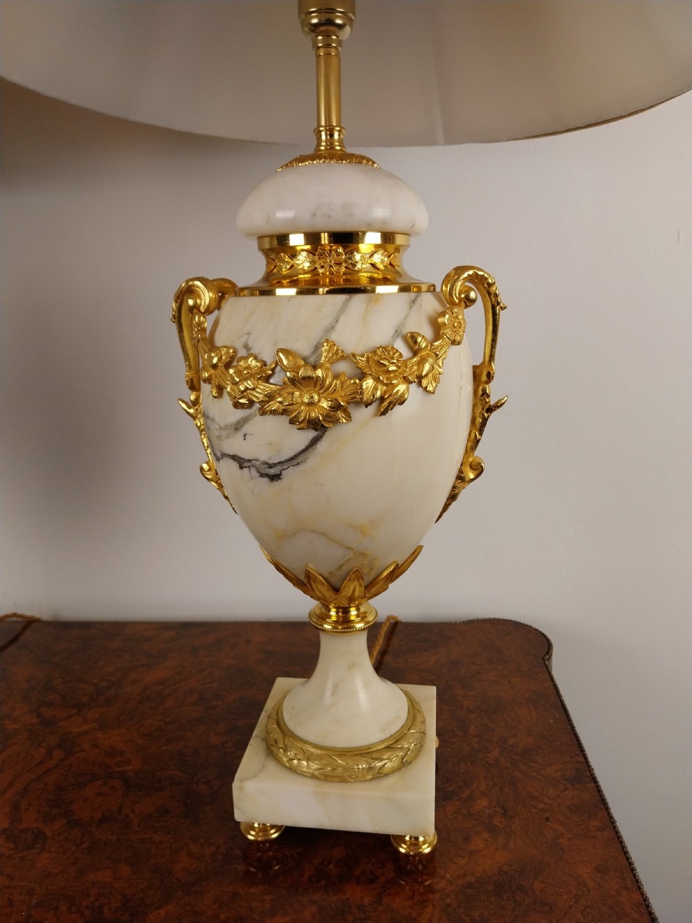 Pair of French Marble Table Lamps View X
