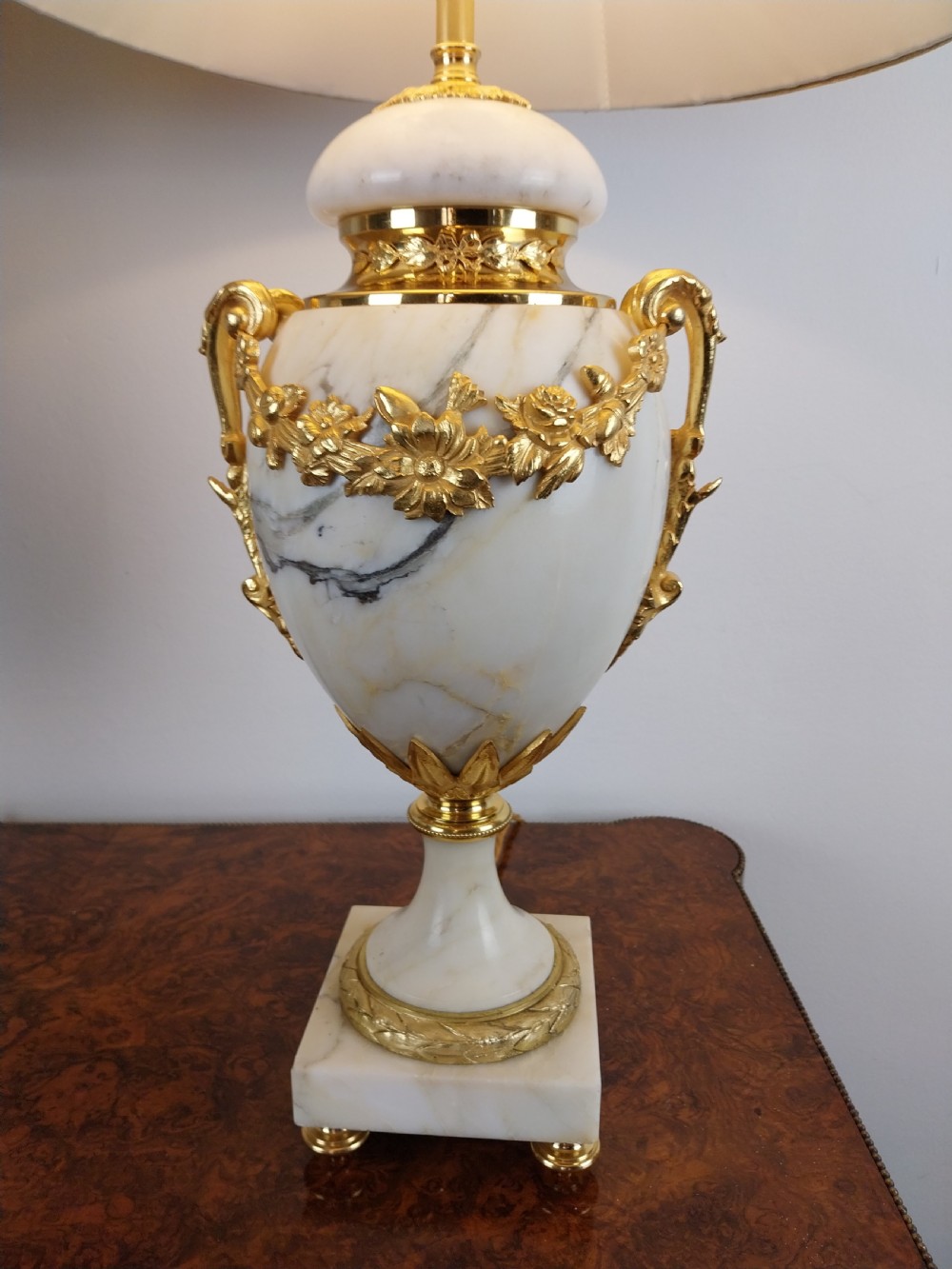 Pair of French Marble Table Lamps View XII