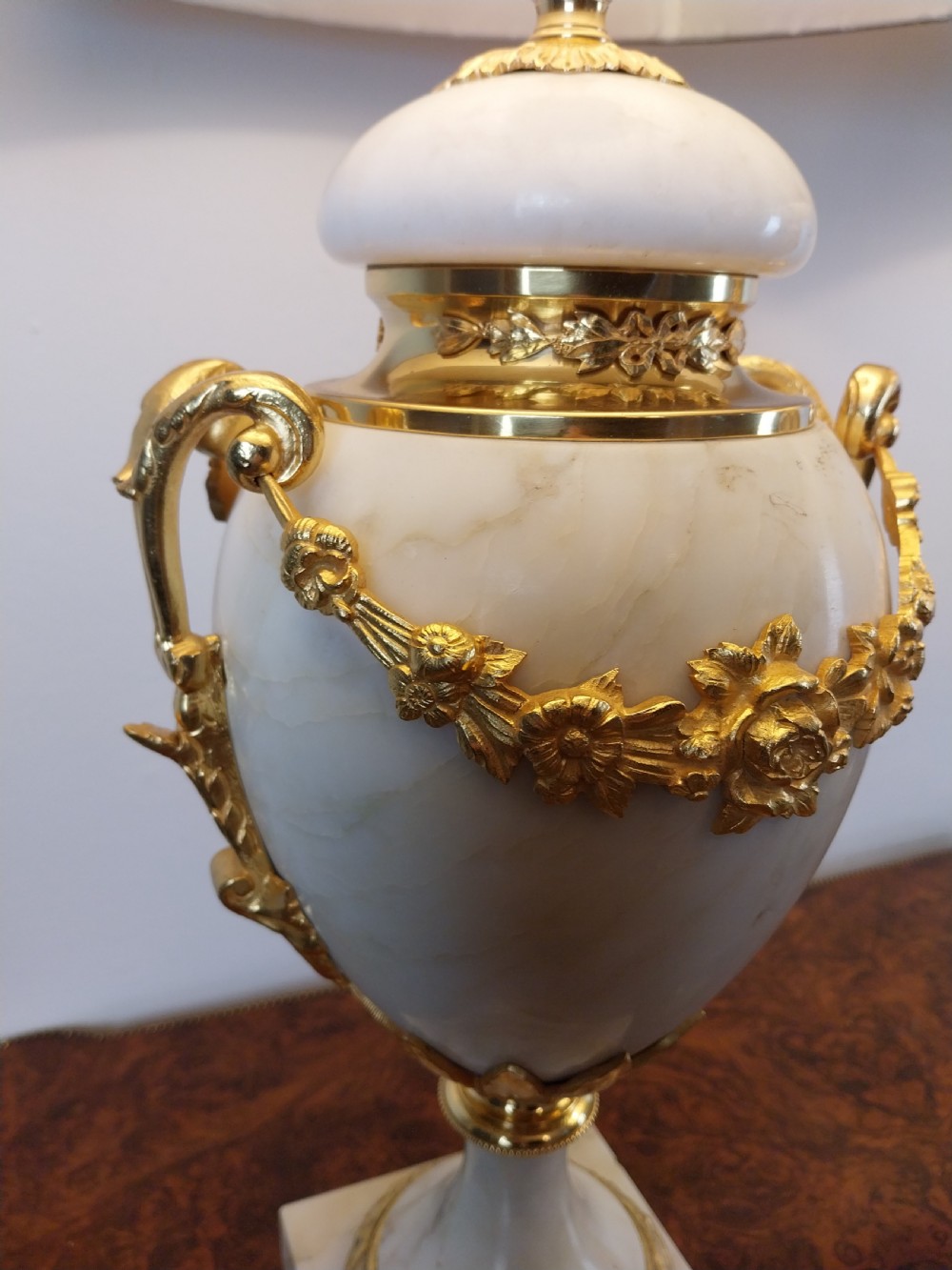 Pair of French Marble Table Lamps View XVIII