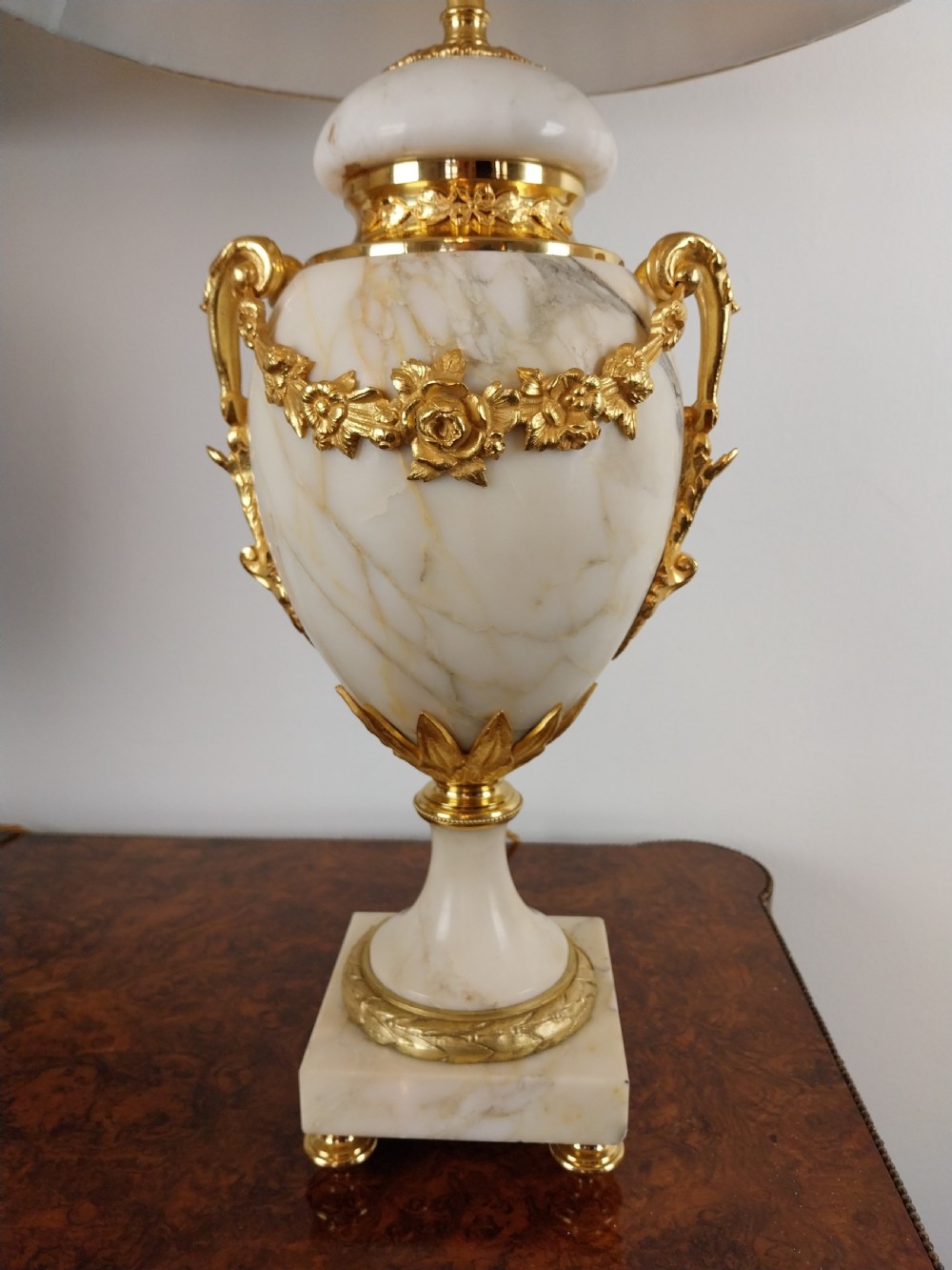 Pair of French Marble Table Lamps View XX