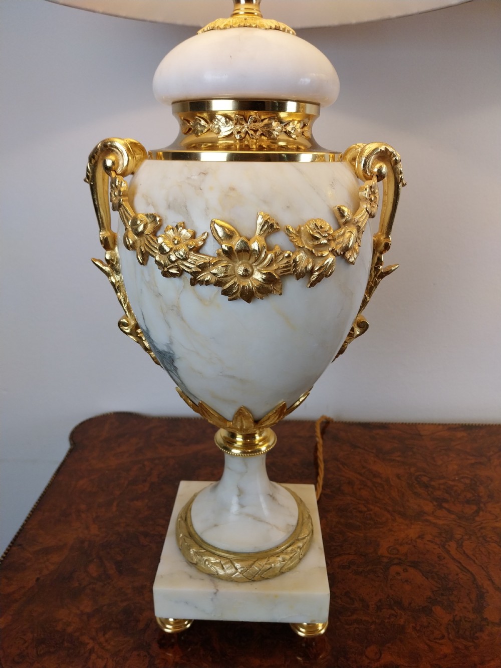 Pair of French Marble Table Lamps View XXI