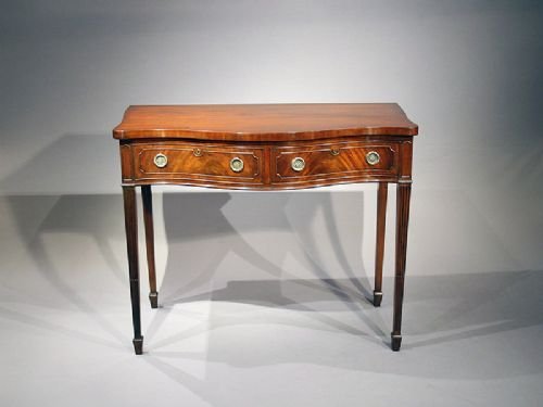 fig 2. Quality Mahogany 1920's two drawer side table