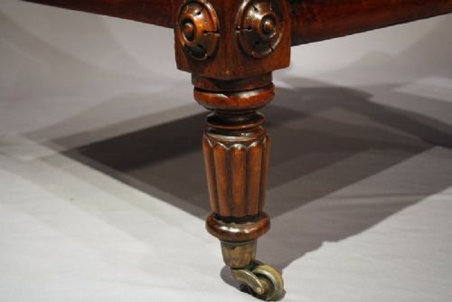 fig 2. William IV Antique Mahogany Leather Reclining Armchair