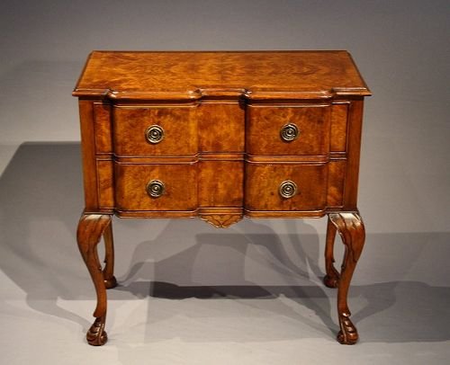 fig 3. Antique Burr Wanut Chest Of Drawers
